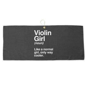 Violin Girl Gift Funny Violin Girl Definition Music Large Microfiber Waffle Golf Towel