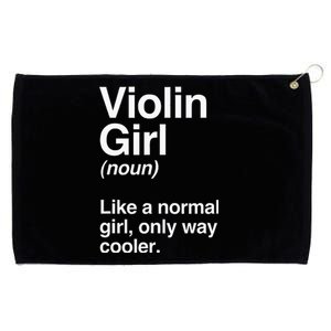 Violin Girl Gift Funny Violin Girl Definition Music Grommeted Golf Towel