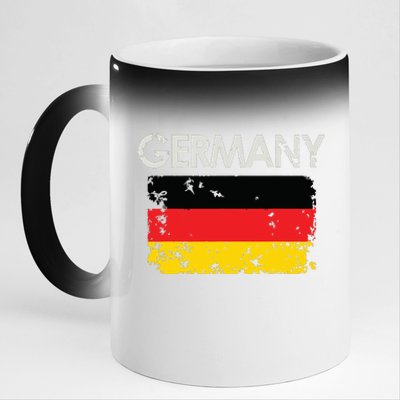 Vintage Germany German Flag Pride Gift 11oz Black Color Changing Mug