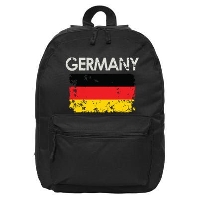 Vintage Germany German Flag Pride Gift 16 in Basic Backpack