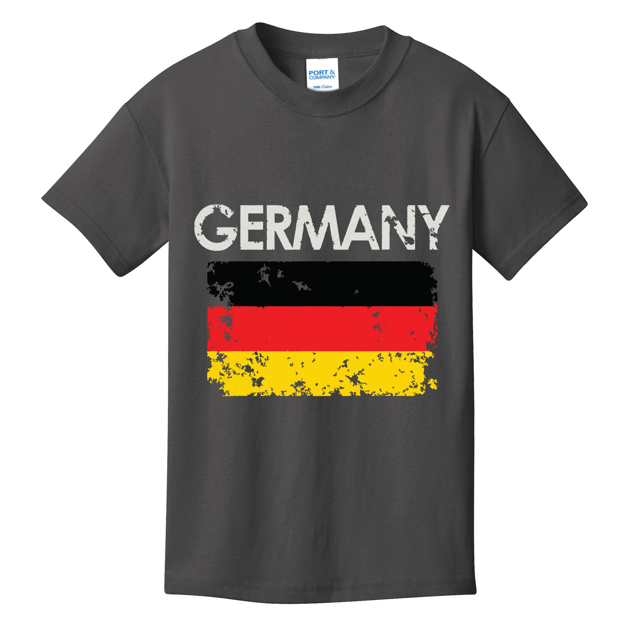 Vintage Germany German Flag Pride Gift Kids T-Shirt