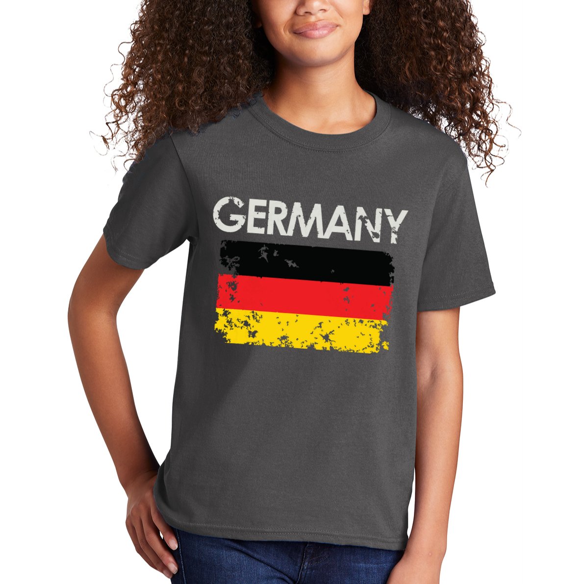 Vintage Germany German Flag Pride Gift Kids T-Shirt