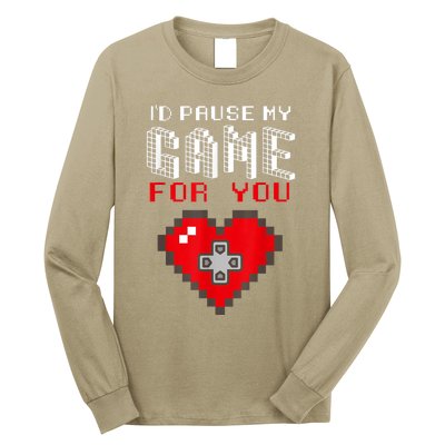 Video Game Gaming Valentines Day Gamer Gift For Boys Men Long Sleeve Shirt