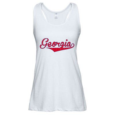 Vintage Georgia Ga Throwback Retro Ladies Essential Flowy Tank