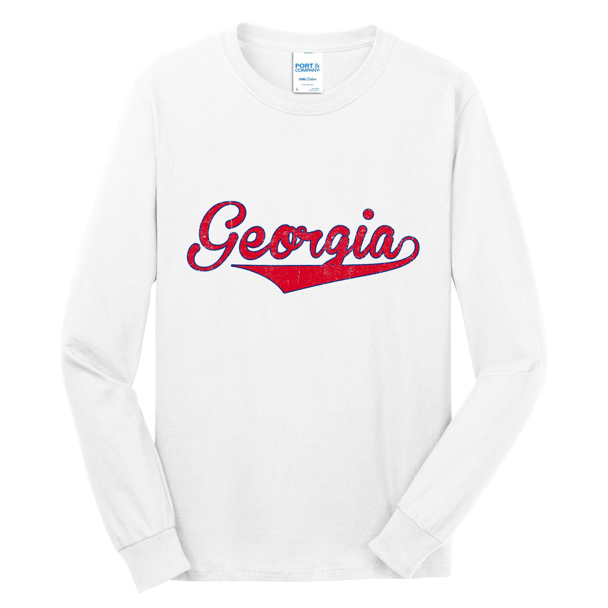 Vintage Georgia Ga Throwback Retro Tall Long Sleeve T-Shirt