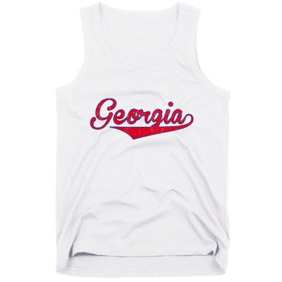 Vintage Georgia Ga Throwback Retro Tank Top