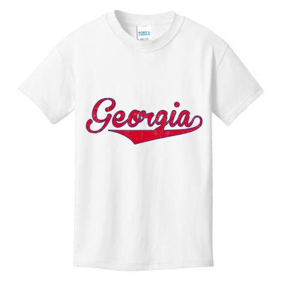Vintage Georgia Ga Throwback Retro Kids T-Shirt