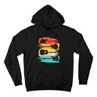 Vintage Guitar Gift For Music Band Guitarist Stuff Hoodie