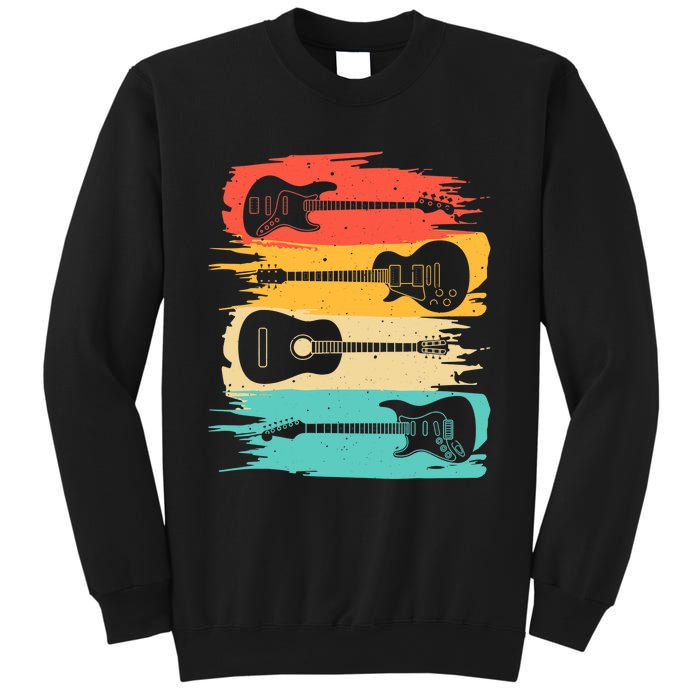 Vintage Guitar Gift For Music Band Guitarist Stuff Sweatshirt