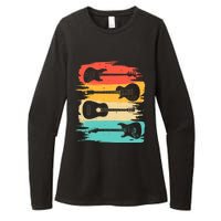 Vintage Guitar Gift For Music Band Guitarist Stuff Womens CVC Long Sleeve Shirt