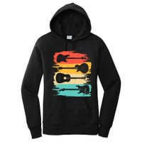 Vintage Guitar Gift For Music Band Guitarist Stuff Women's Pullover Hoodie