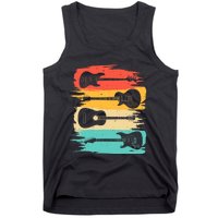 Vintage Guitar Gift For Music Band Guitarist Stuff Tank Top