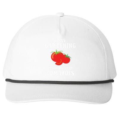 Vegetable Gardener Gardening Funny Pun Head Tomatoes Snapback Five-Panel Rope Hat