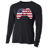 Video Game Gamer USA 4th Of July Cooling Performance Long Sleeve Crew