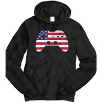 Video Game Gamer USA 4th Of July Tie Dye Hoodie