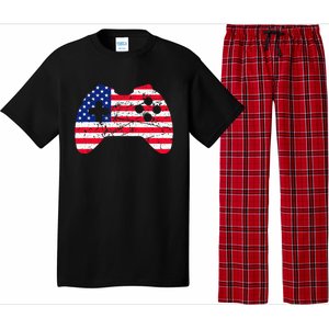 Video Game Gamer USA 4th of July Retro Pajama Set