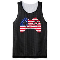 Video Game Gamer USA 4th of July Retro Mesh Reversible Basketball Jersey Tank