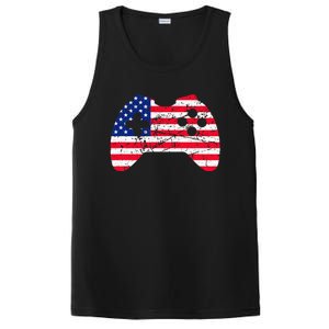 Video Game Gamer USA 4th of July Retro PosiCharge Competitor Tank