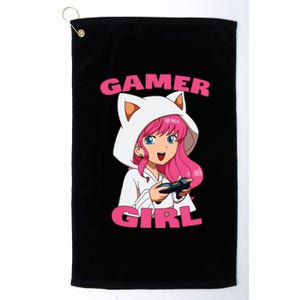 Video Games Gaming Gamer Girl Platinum Collection Golf Towel