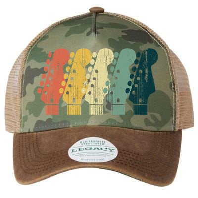 Vintage Guitar Gift For Music Band Guitarist Stuff Premium Legacy Tie Dye Trucker Hat