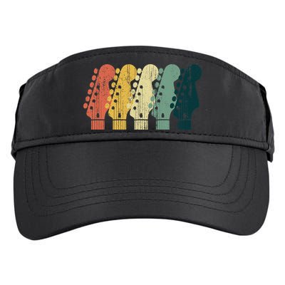 Vintage Guitar Gift For Music Band Guitarist Stuff Premium Adult Drive Performance Visor