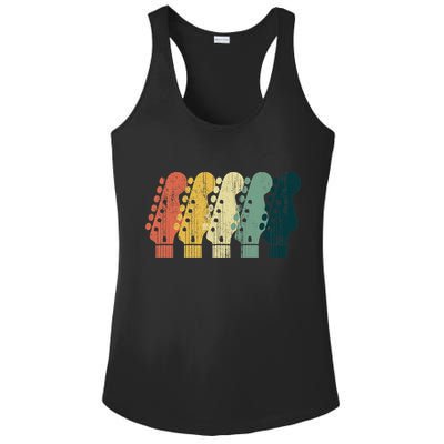 Vintage Guitar Gift For Music Band Guitarist Stuff Premium Ladies PosiCharge Competitor Racerback Tank