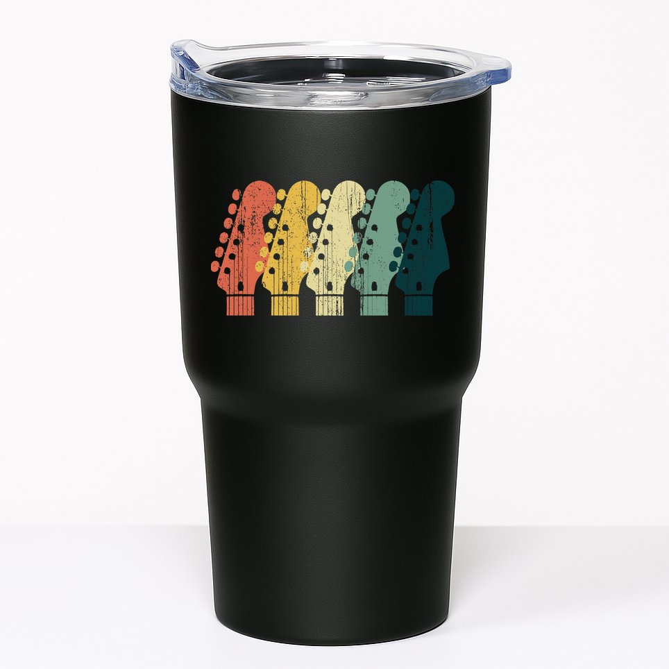 Vintage Guitar Gift For Music Band Guitarist Stuff Premium Tumbler
