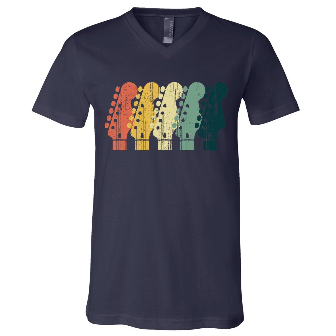Vintage Guitar Gift For Music Band Guitarist Stuff Premium V-Neck T-Shirt