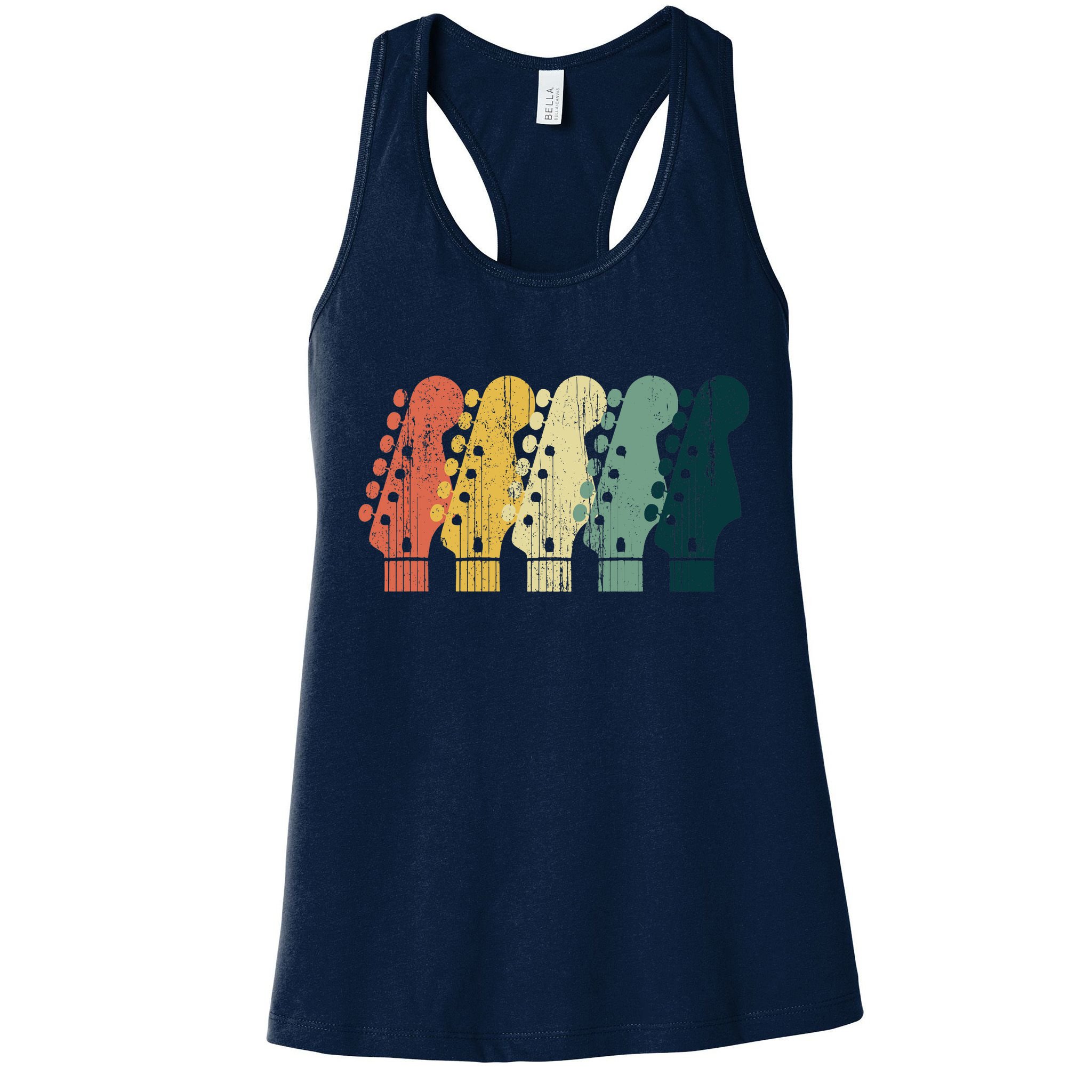 Vintage Guitar Gift For Music Band Guitarist Stuff Premium Womens Tank Top