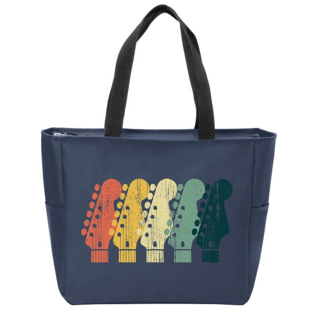 Vintage Guitar Gift For Music Band Guitarist Stuff Premium Zip Tote Bag
