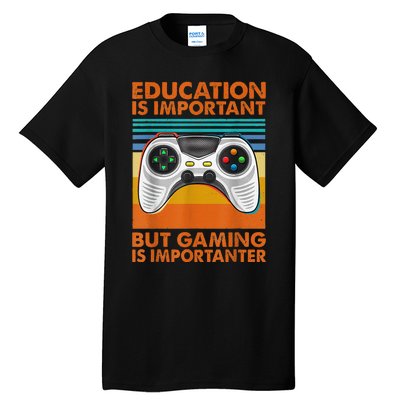 Vintage Gamer Gaming Gifts For Teenage Boys 8-12 Year Old Tall T-Shirt