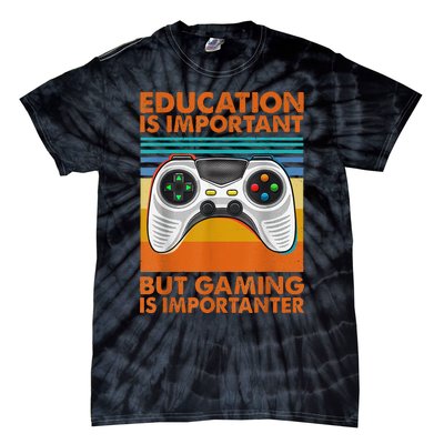 Vintage Gamer Gaming Gifts For Teenage Boys 8-12 Year Old Tie-Dye T-Shirt