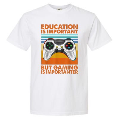 Vintage Gamer Gaming Gifts For Teenage Boys 8-12 Year Old Garment-Dyed Heavyweight T-Shirt