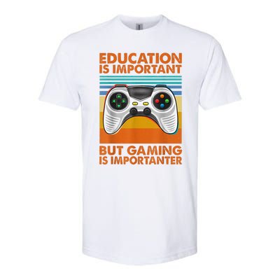 Vintage Gamer Gaming Gifts For Teenage Boys 8-12 Year Old Softstyle CVC T-Shirt