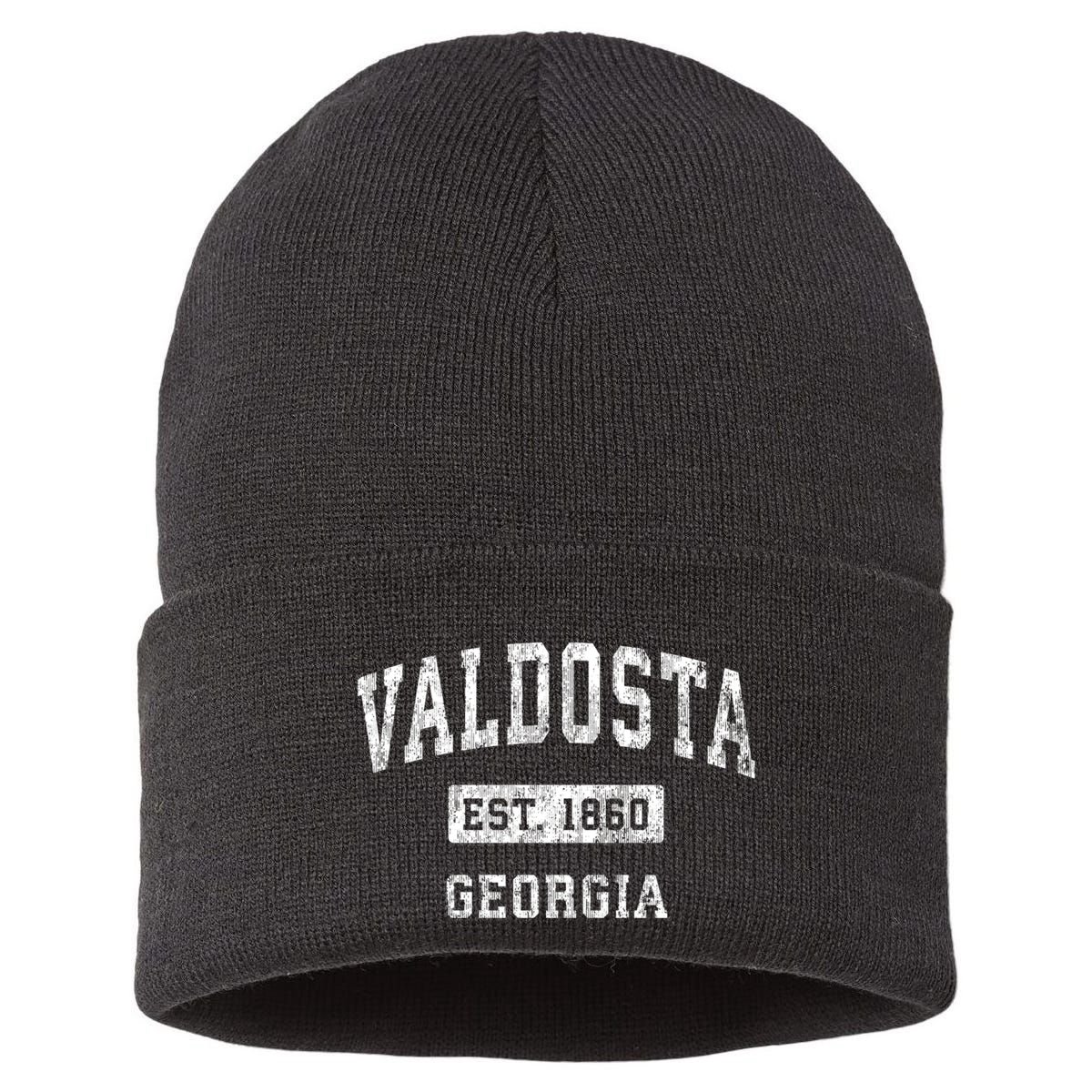 Valdosta Georgia Ga Vintage Established Sports Sustainable Knit Beanie