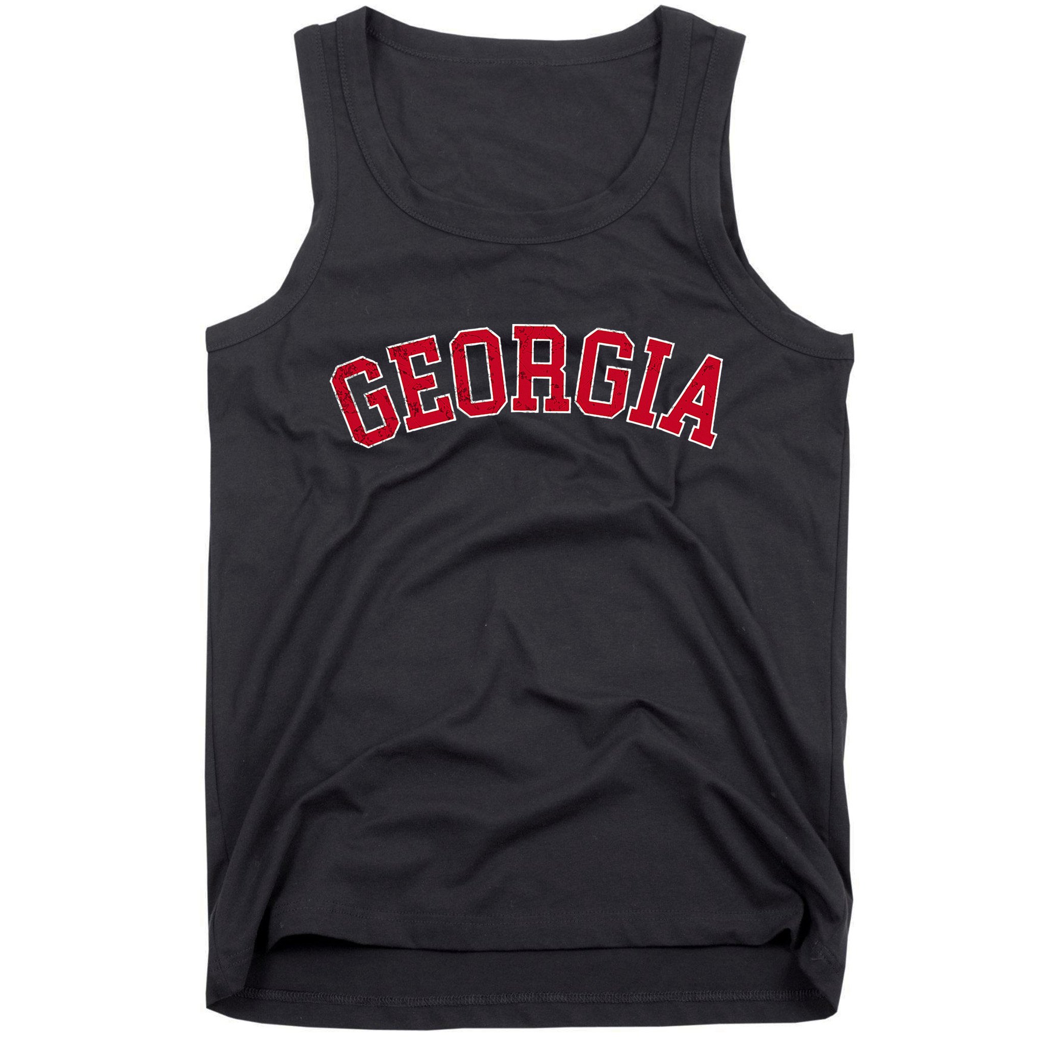 Vintage Georgia Ga Varsity Style Sports Tank Top