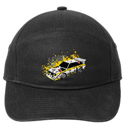 Vintage Ger Group B Rally Car Racing Motorsport Livery Gift 7-Panel Snapback Hat
