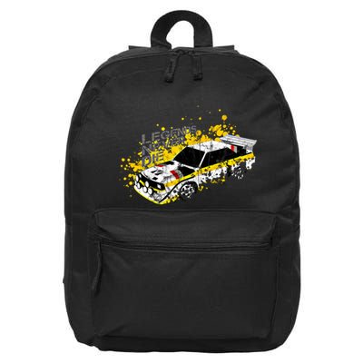 Vintage Ger Group B Rally Car Racing Motorsport Livery Gift 16 in Basic Backpack