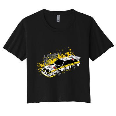 Vintage Ger Group B Rally Car Racing Motorsport Livery Gift Crop Top