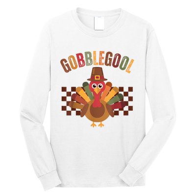 Vintage Gobble Gool Turkey Funny Thanksgiving Gobblegool Long Sleeve Shirt