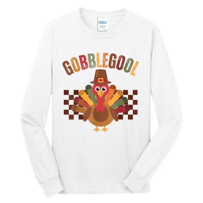 Vintage Gobble Gool Turkey Funny Thanksgiving Gobblegool Tall Long Sleeve T-Shirt