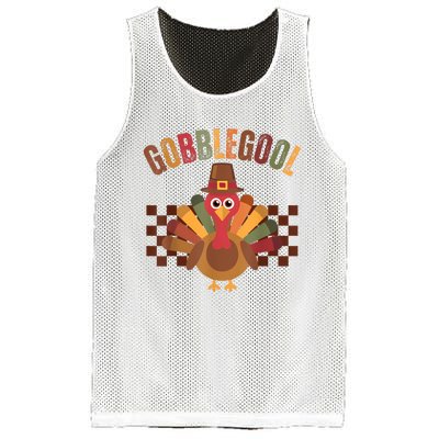 Vintage Gobble Gool Turkey Funny Thanksgiving Gobblegool Mesh Reversible Basketball Jersey Tank