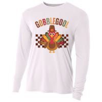 Vintage Gobble Gool Turkey Funny Thanksgiving Gobblegool Cooling Performance Long Sleeve Crew