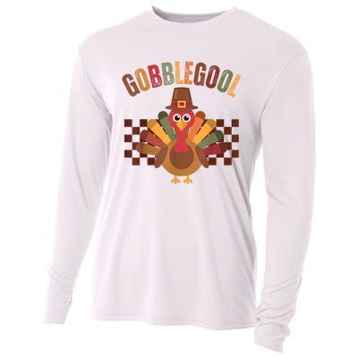 Vintage Gobble Gool Turkey Funny Thanksgiving Gobblegool Cooling Performance Long Sleeve Crew