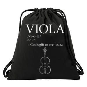 Viola GodS Gift For Orchestra Drawstring Bag