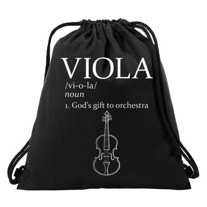 Viola GodS Gift For Orchestra Drawstring Bag