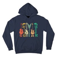 Vintage Guitar Gift For Music Band Guitarist Stuff Hoodie