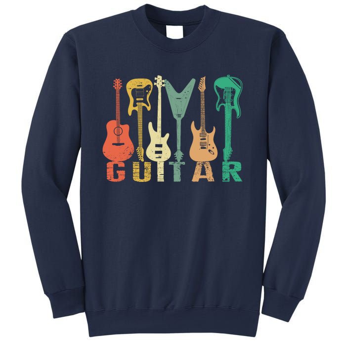 Vintage Guitar Gift For Music Band Guitarist Stuff Sweatshirt