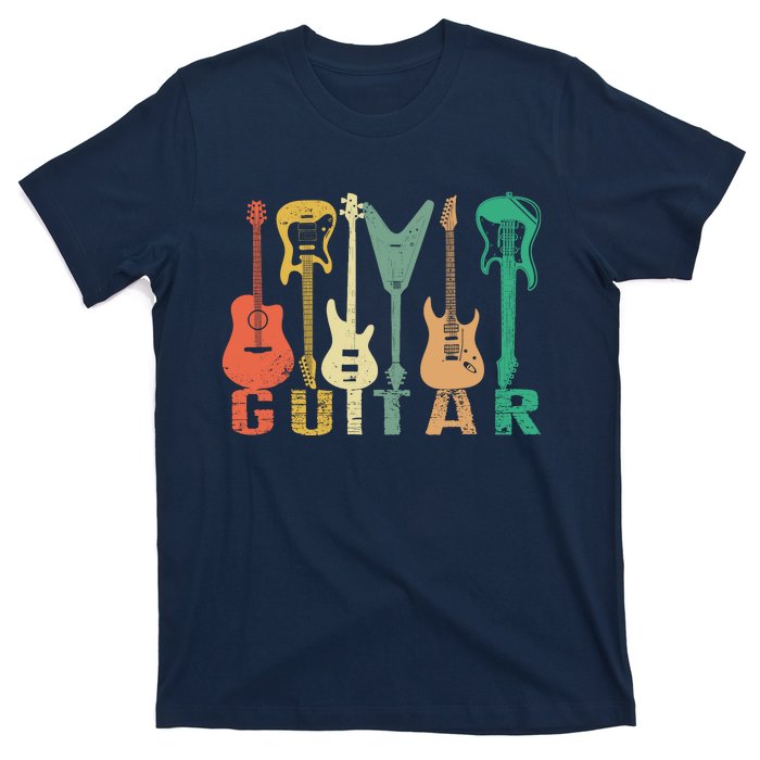 Vintage Guitar Gift For Music Band Guitarist Stuff T-Shirt