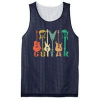 Vintage Guitar Gift For Music Band Guitarist Stuff Mesh Reversible Basketball Jersey Tank